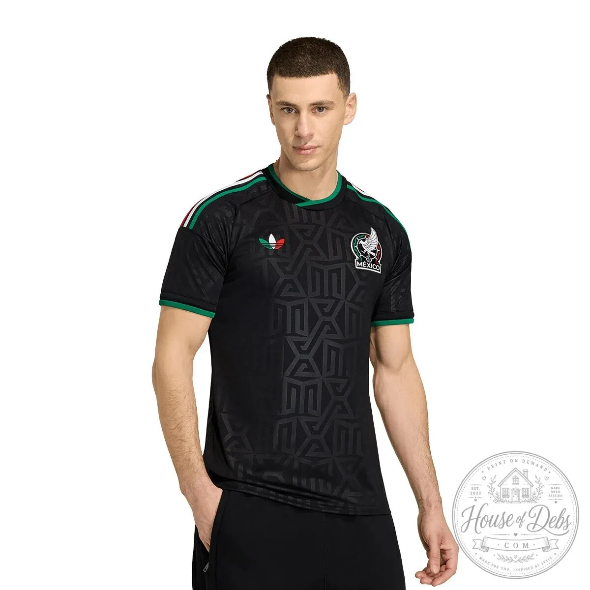 Mexico National Football Team Black Third Kit Soccer Jersey 4 Mexico National Football Team Black Third Kit Soccer Jersey