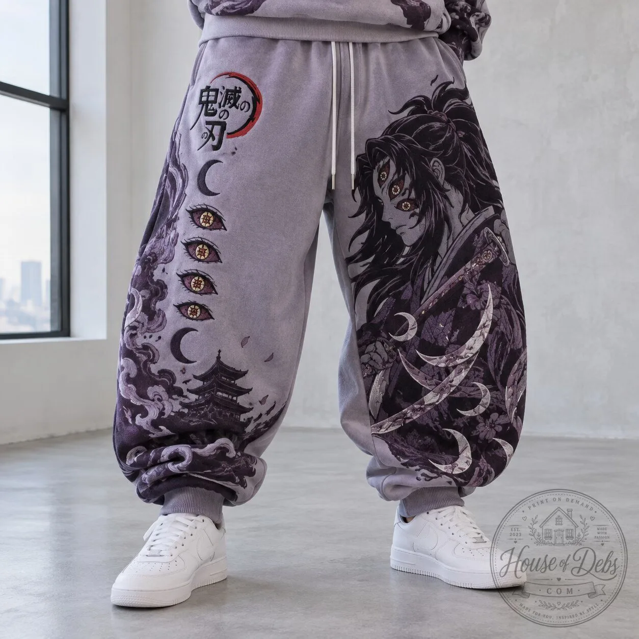Demon Slayer Kimetsu No Yaiba Yoriichi Tsugikuni Anime Graphic Sweatpants