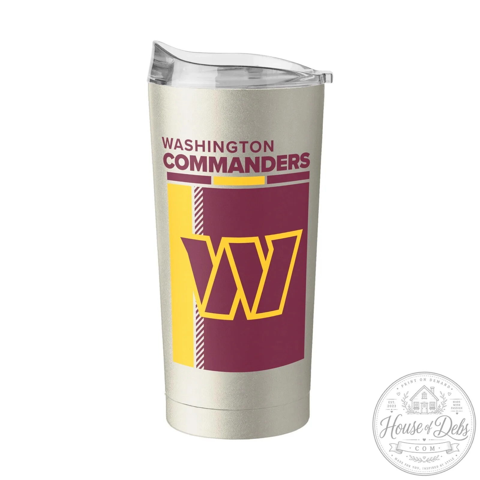 Washington Commanders NFL Football Team Logo Insulated Stainless Steel Tumbler