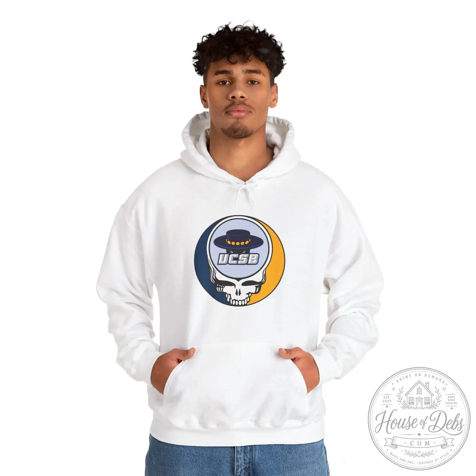 University of California Santa Barbara Grateful Dead Skull Logo Hoodie 17 University of California Santa Barbara Grateful Dead Skull Logo Hoodie