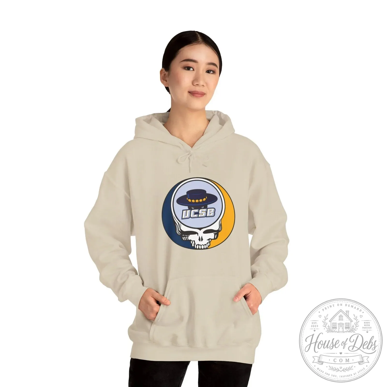 University of California Santa Barbara Grateful Dead Skull Logo Hoodie 18 University of California Santa Barbara Grateful Dead Skull Logo Hoodie