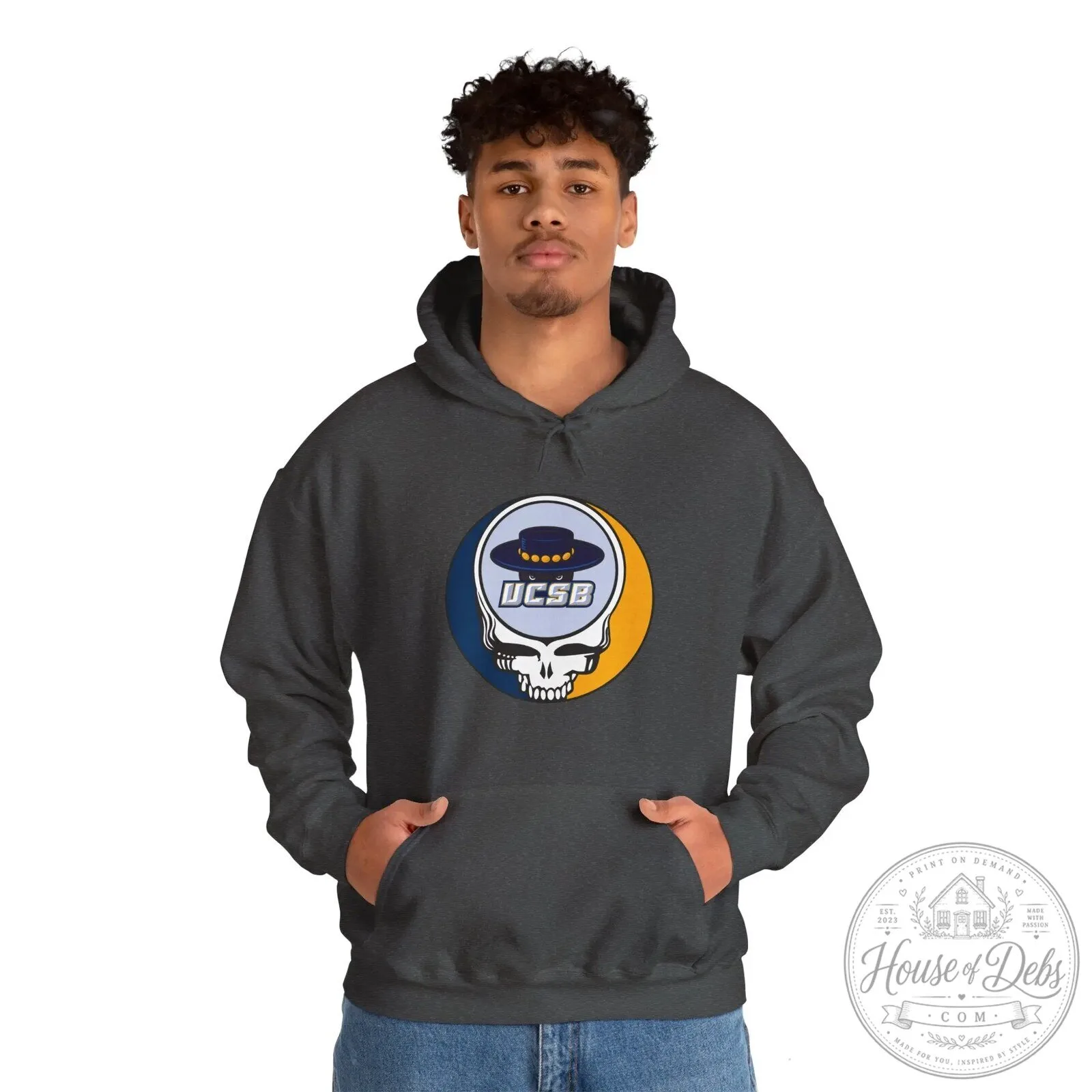 University of California Santa Barbara Grateful Dead Skull Logo Hoodie 22 University of California Santa Barbara Grateful Dead Skull Logo Hoodie