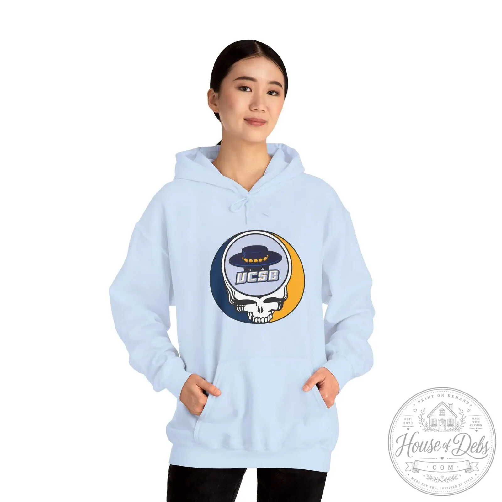 University of California Santa Barbara Grateful Dead Skull Logo Hoodie 23 University of California Santa Barbara Grateful Dead Skull Logo Hoodie
