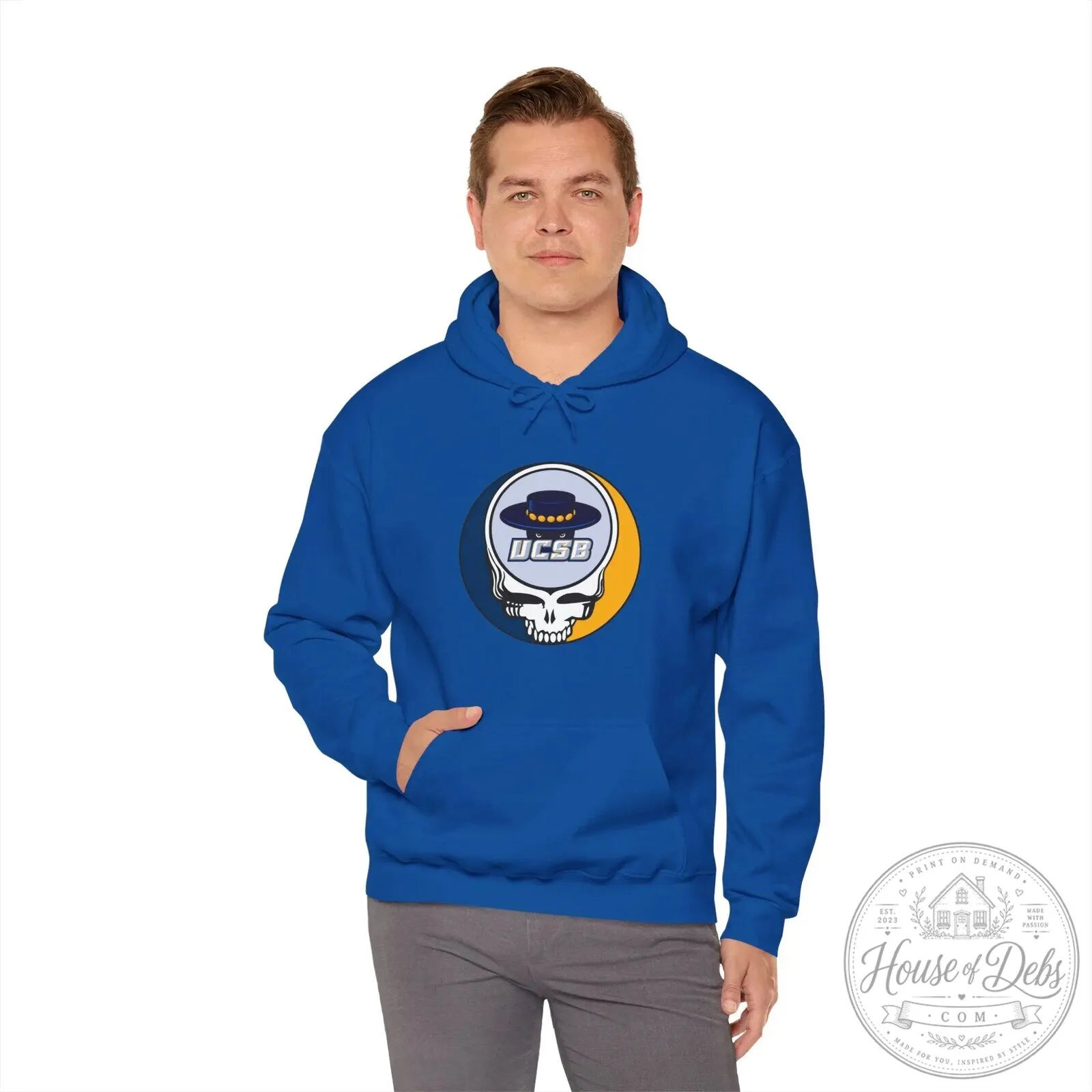 University of California Santa Barbara Grateful Dead Skull Logo Hoodie 24 University of California Santa Barbara Grateful Dead Skull Logo Hoodie