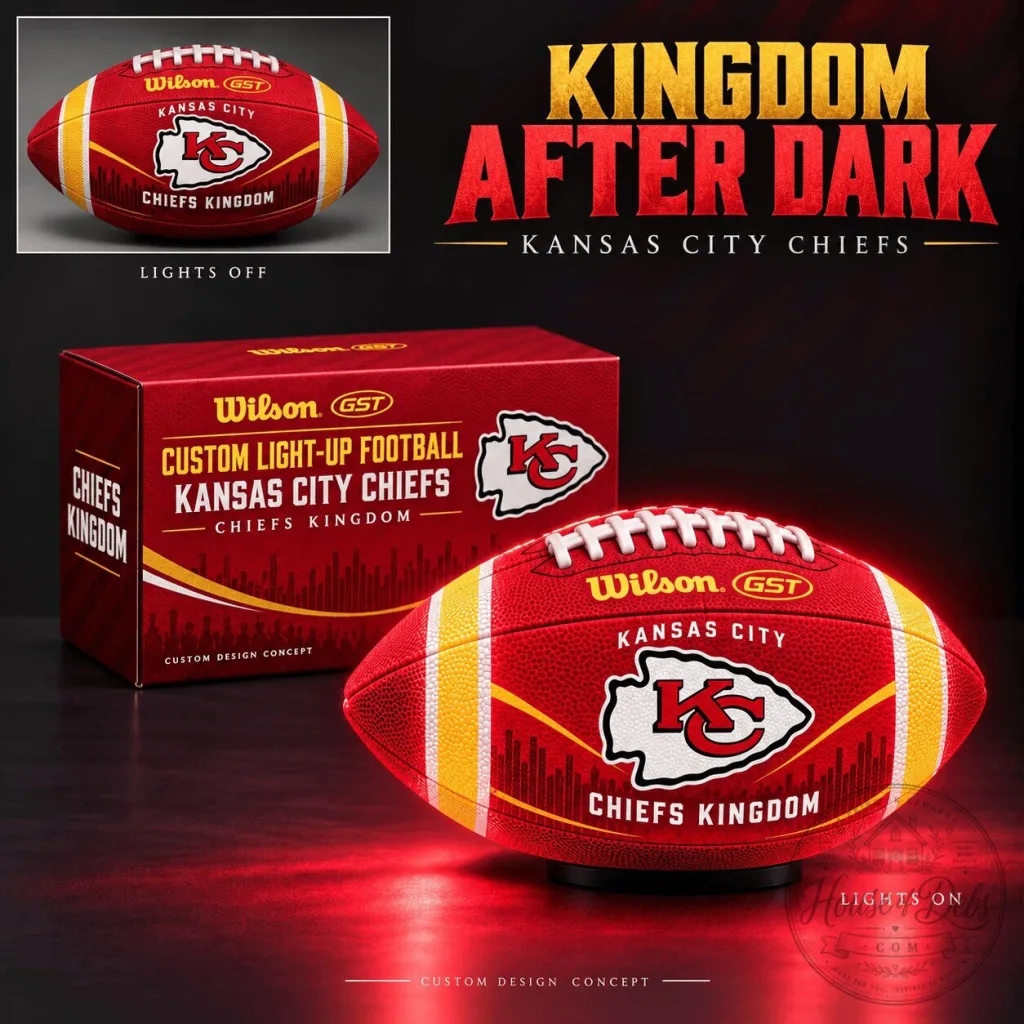 Kansas City Chiefs Kingdom After Dark Light Up Football Kansas City Chiefs Kingdom After Dark Light Up Football