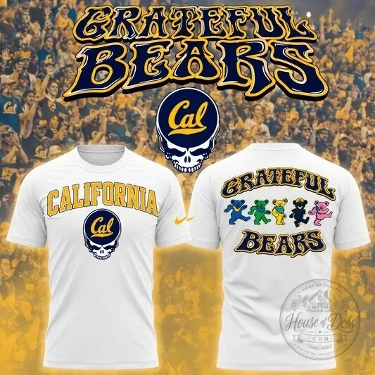 California Golden Bears Football Grateful Dead White T-Shirt