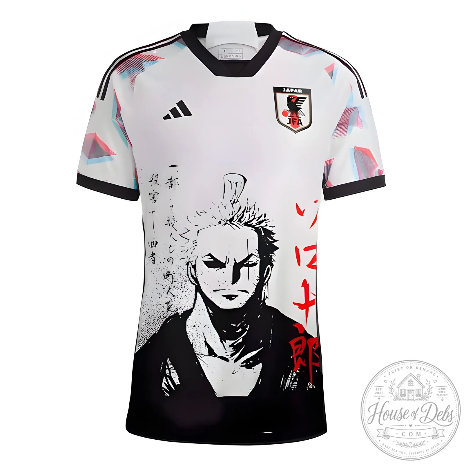 Roronoa Zoro One Piece Anime Manga Japanese Football Soccer Jersey 8 Roronoa Zoro One Piece Anime Manga Japanese Football Soccer Jersey