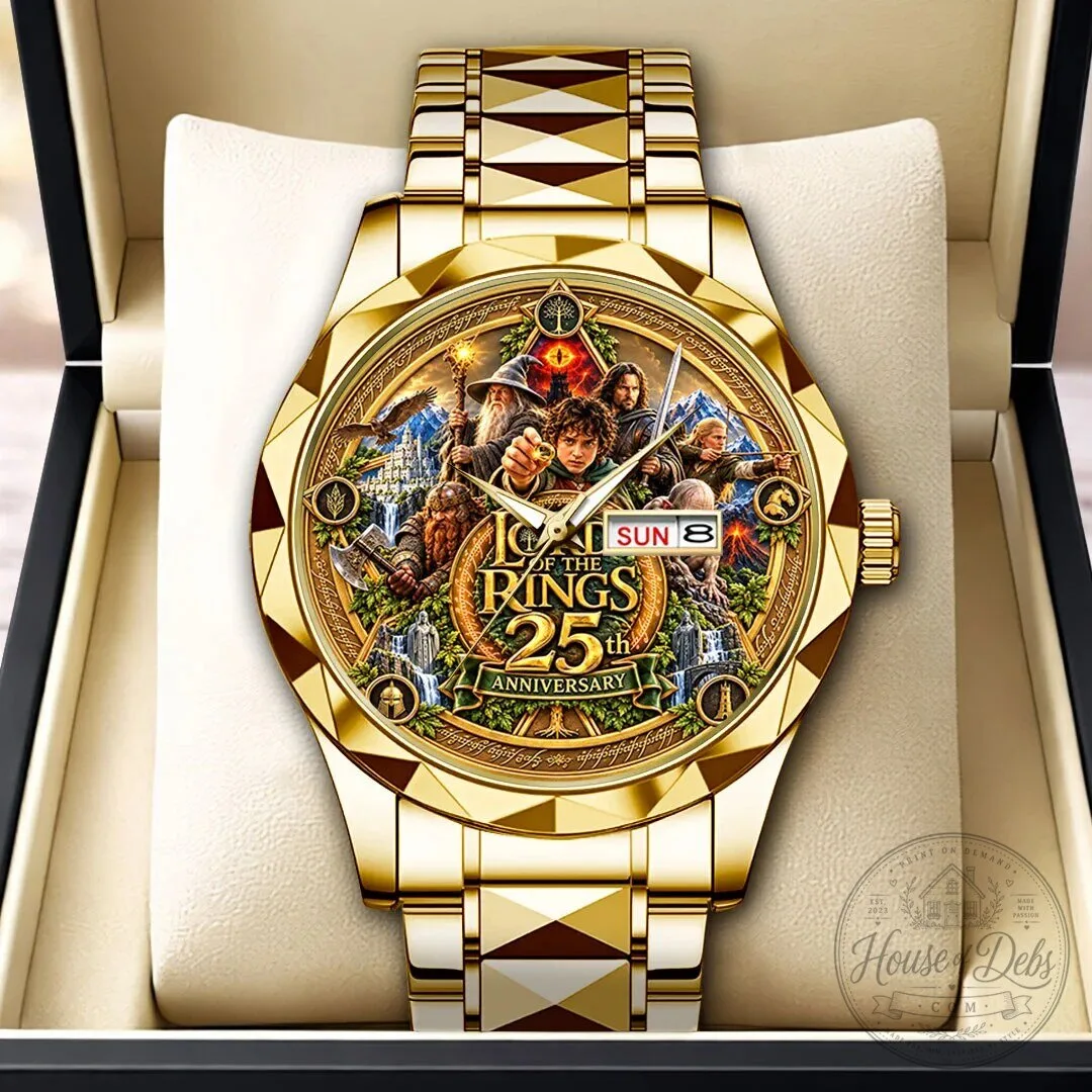 Lord of the Rings 25th Anniversary Gold Plated Quartz Watch