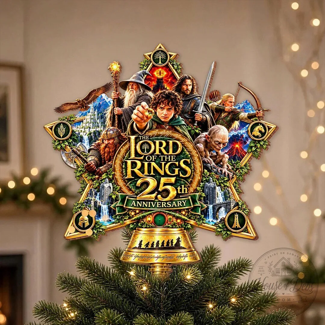 Lord of the Rings 25th Anniversary Christmas Tree Topper Holiday Decoration