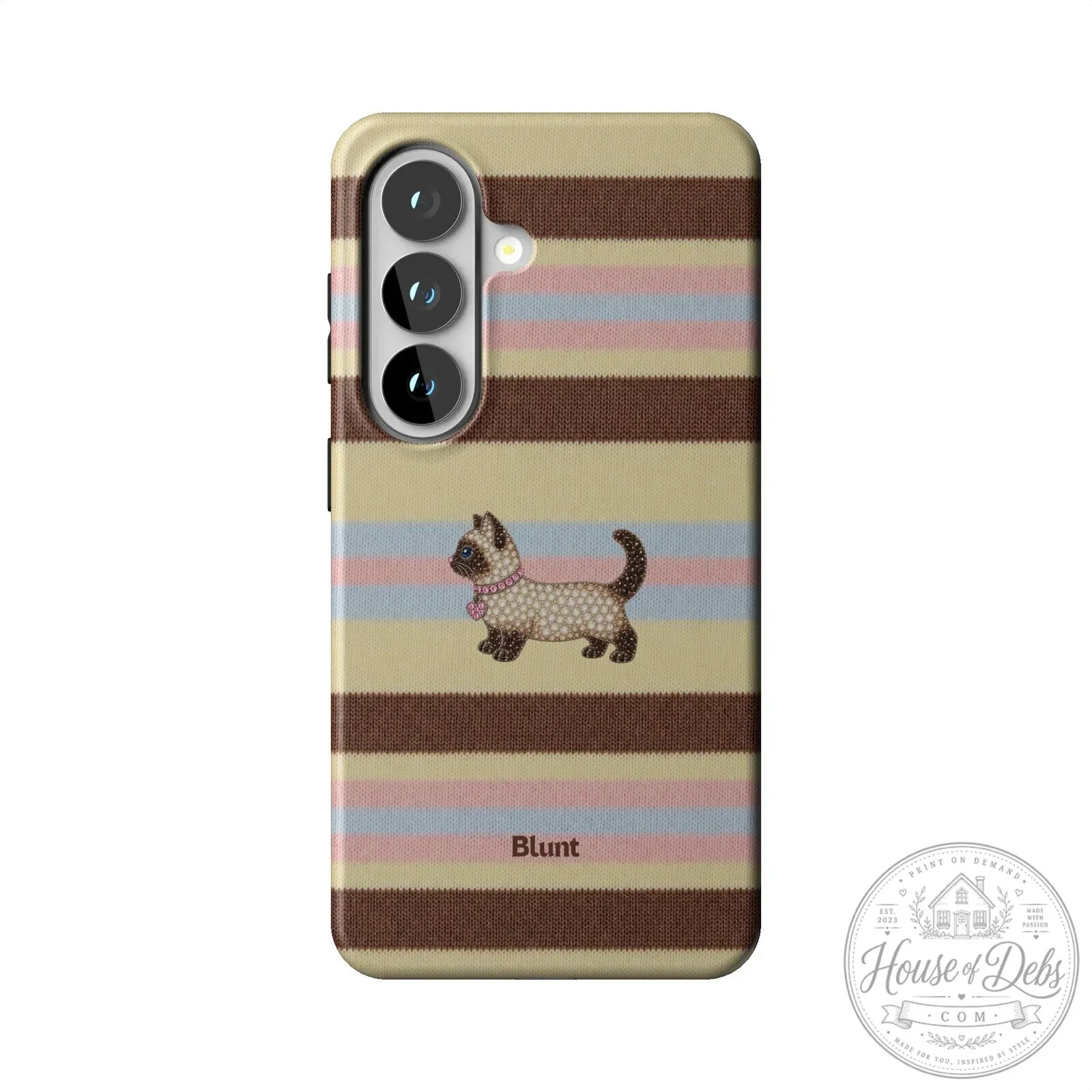 Cute Cat Striped Pattern Samsung Galaxy Phone Case 2 Cute Cat Striped Pattern Samsung Galaxy Phone Case