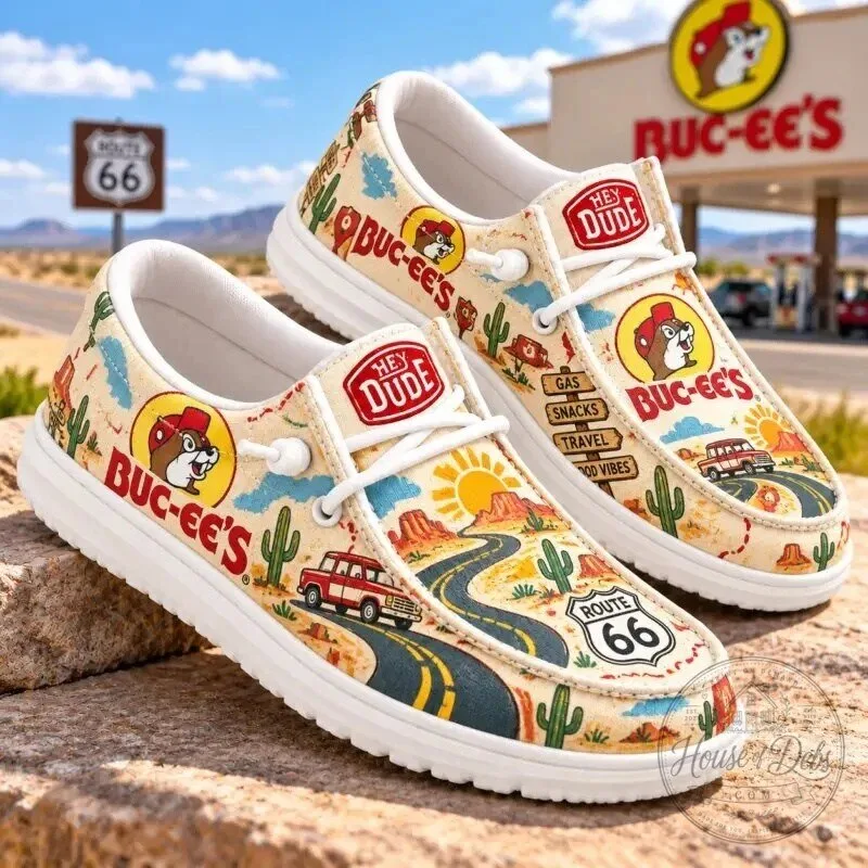 Buc-ee's Hey Dude Route 66 Desert Landscape Shoes 2 Buc-ee's Hey Dude Route 66 Desert Landscape Shoes