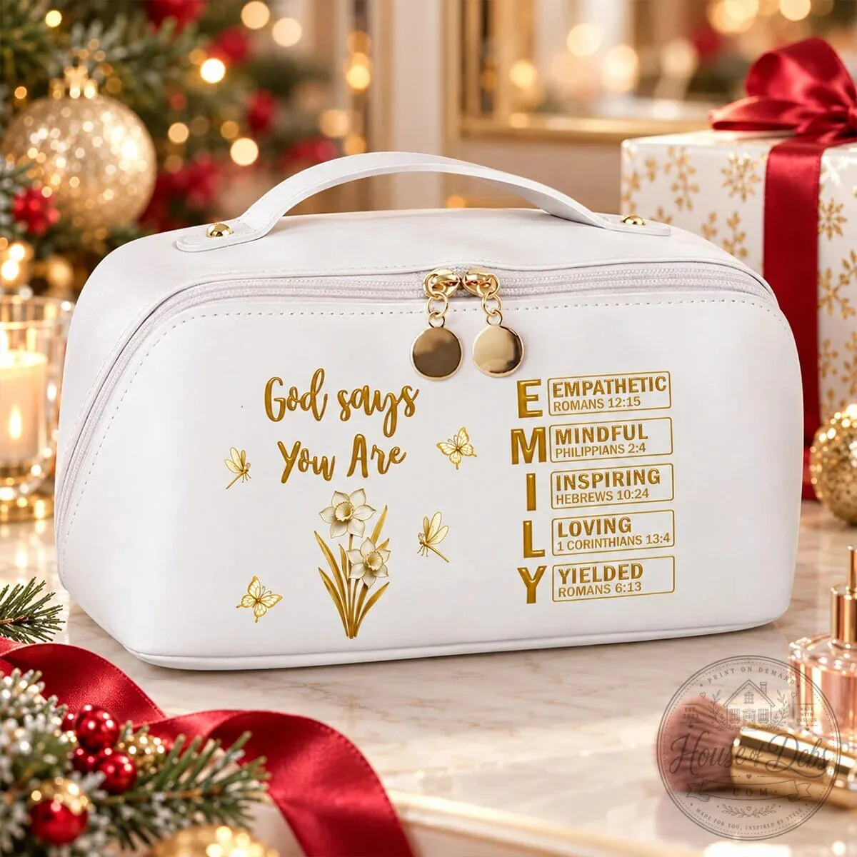 Personalized God Says You Are Christian Bible Verse Makeup Bag 24 Personalized God Says You Are Christian Bible Verse Makeup Bag