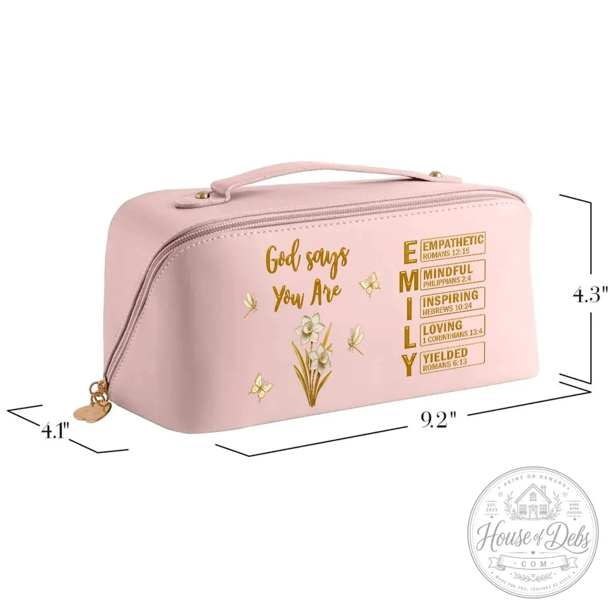 Personalized God Says You Are Christian Bible Verse Makeup Bag 27 Personalized God Says You Are Christian Bible Verse Makeup Bag