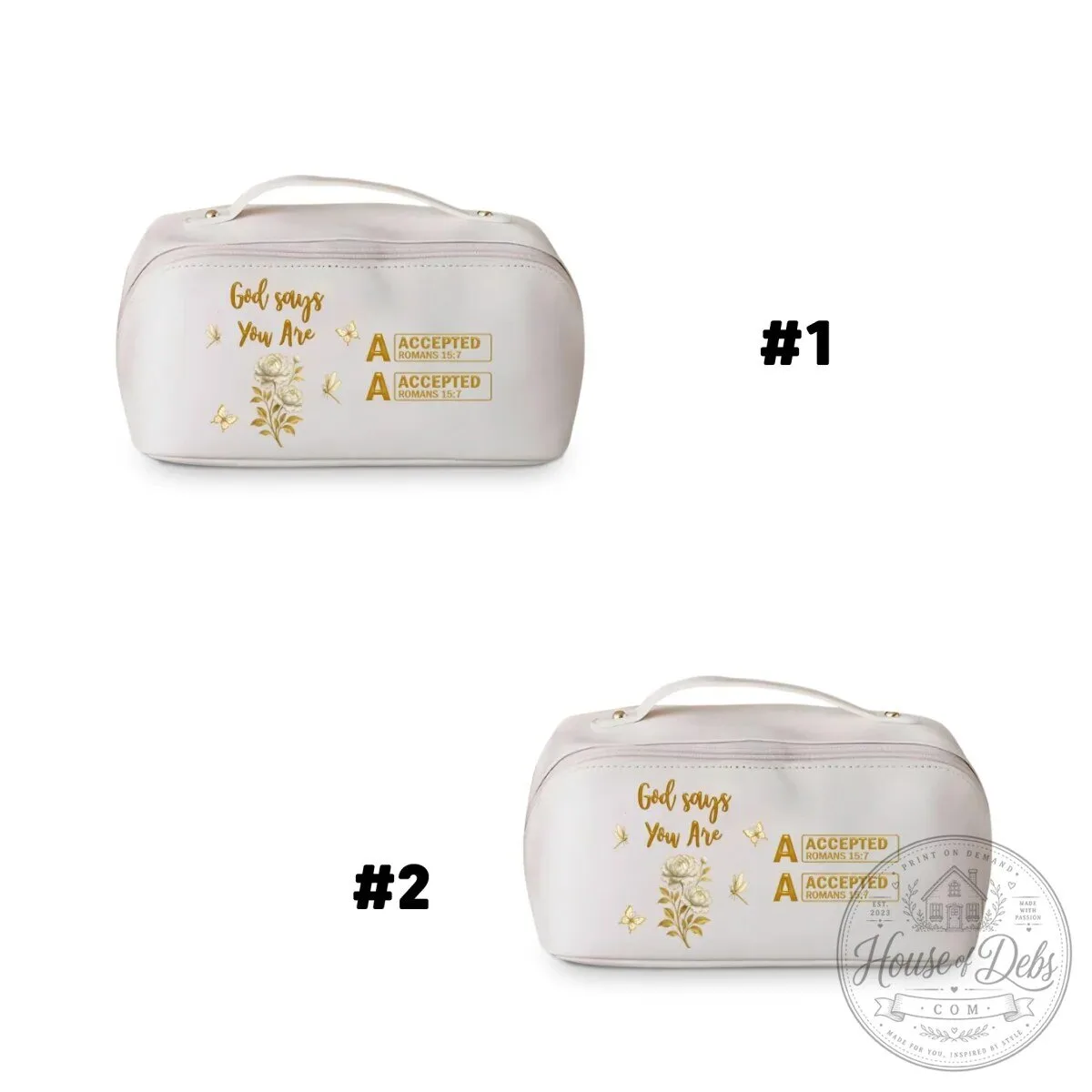 Personalized God Says You Are Christian Bible Verse Makeup Bag 31 Personalized God Says You Are Christian Bible Verse Makeup Bag