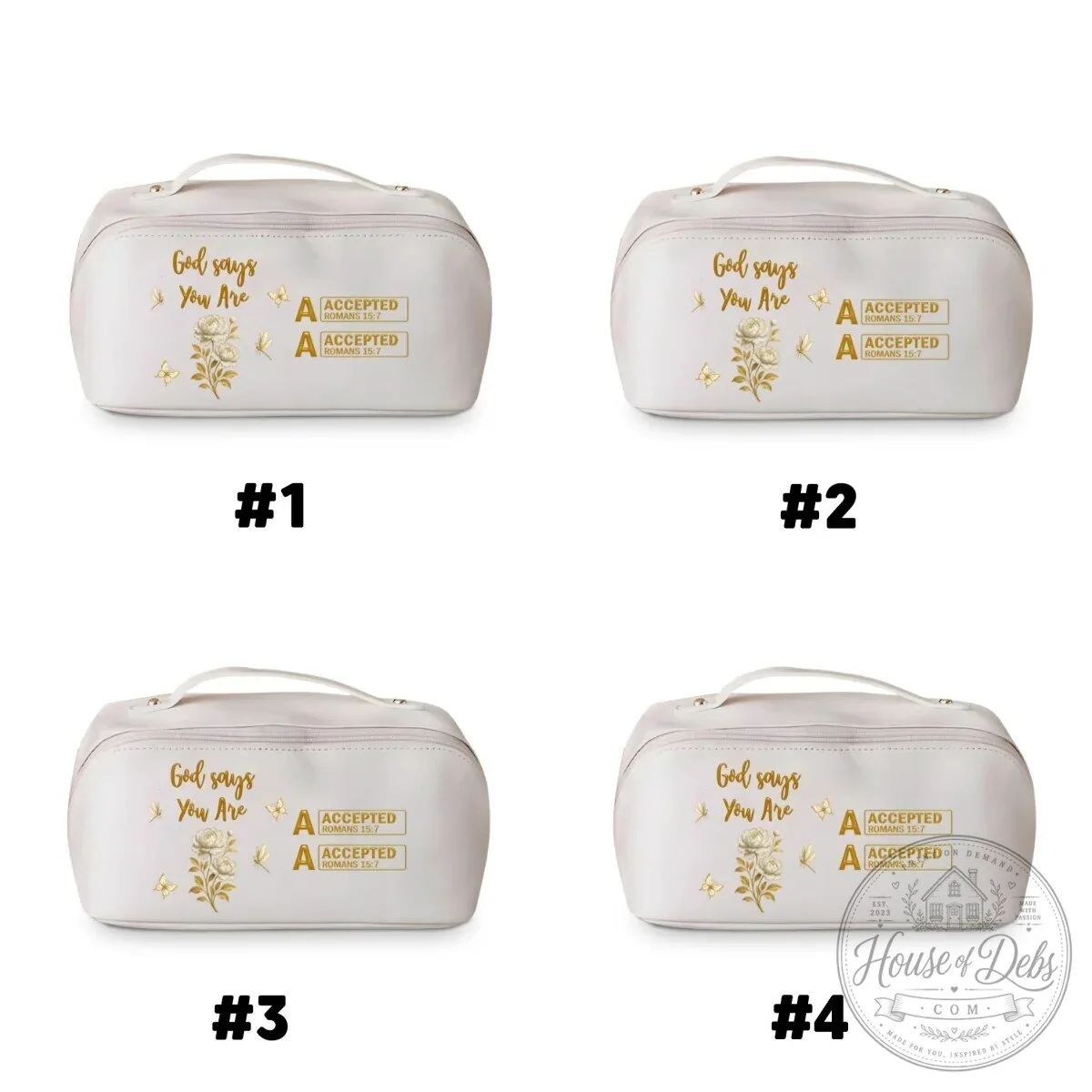 Personalized God Says You Are Christian Bible Verse Makeup Bag 33 Personalized God Says You Are Christian Bible Verse Makeup Bag