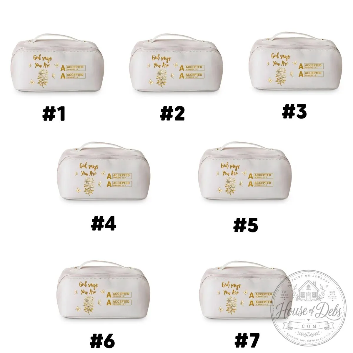 Personalized God Says You Are Christian Bible Verse Makeup Bag 36 Personalized God Says You Are Christian Bible Verse Makeup Bag