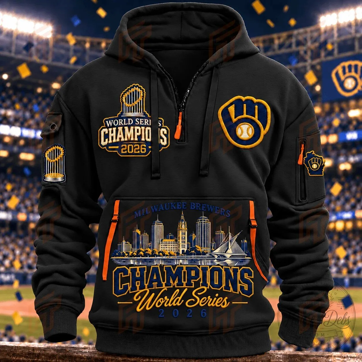 Milwaukee Brewers Fan Hoodie Celebrating 2026 World Series Championship