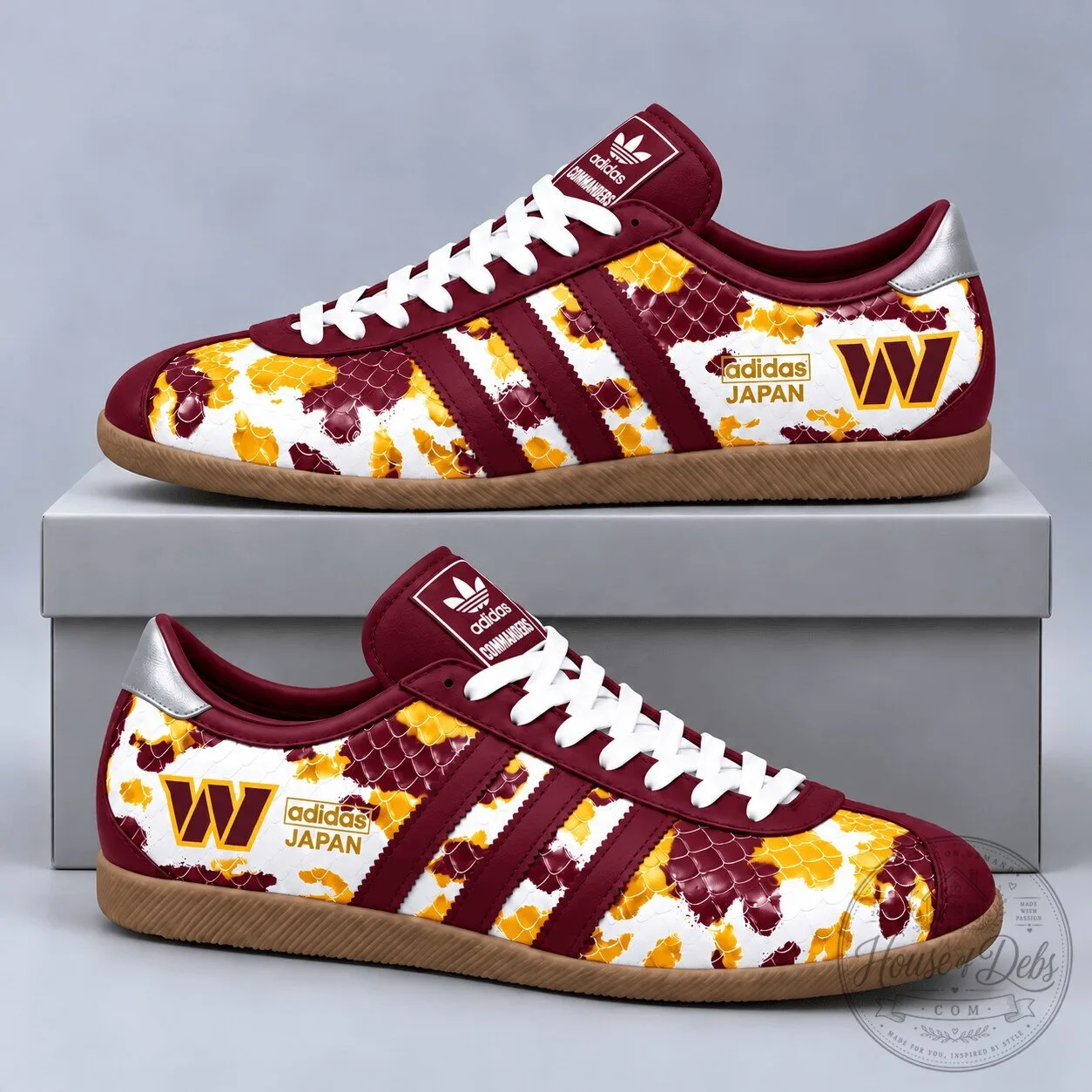 Washington Commanders NFL Japan Edition Abstract Floral Print Sneakers 5 Washington Commanders NFL Japan Edition Abstract Floral Print Sneakers