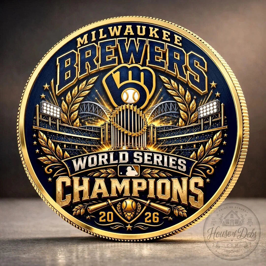 Commemorative Gold Coin for Milwaukee Brewers 2026 World Series Champions