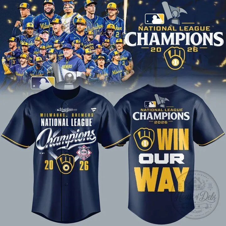 2026 Baseball Jersey of the Milwaukee Brewers - National League Champions Edition