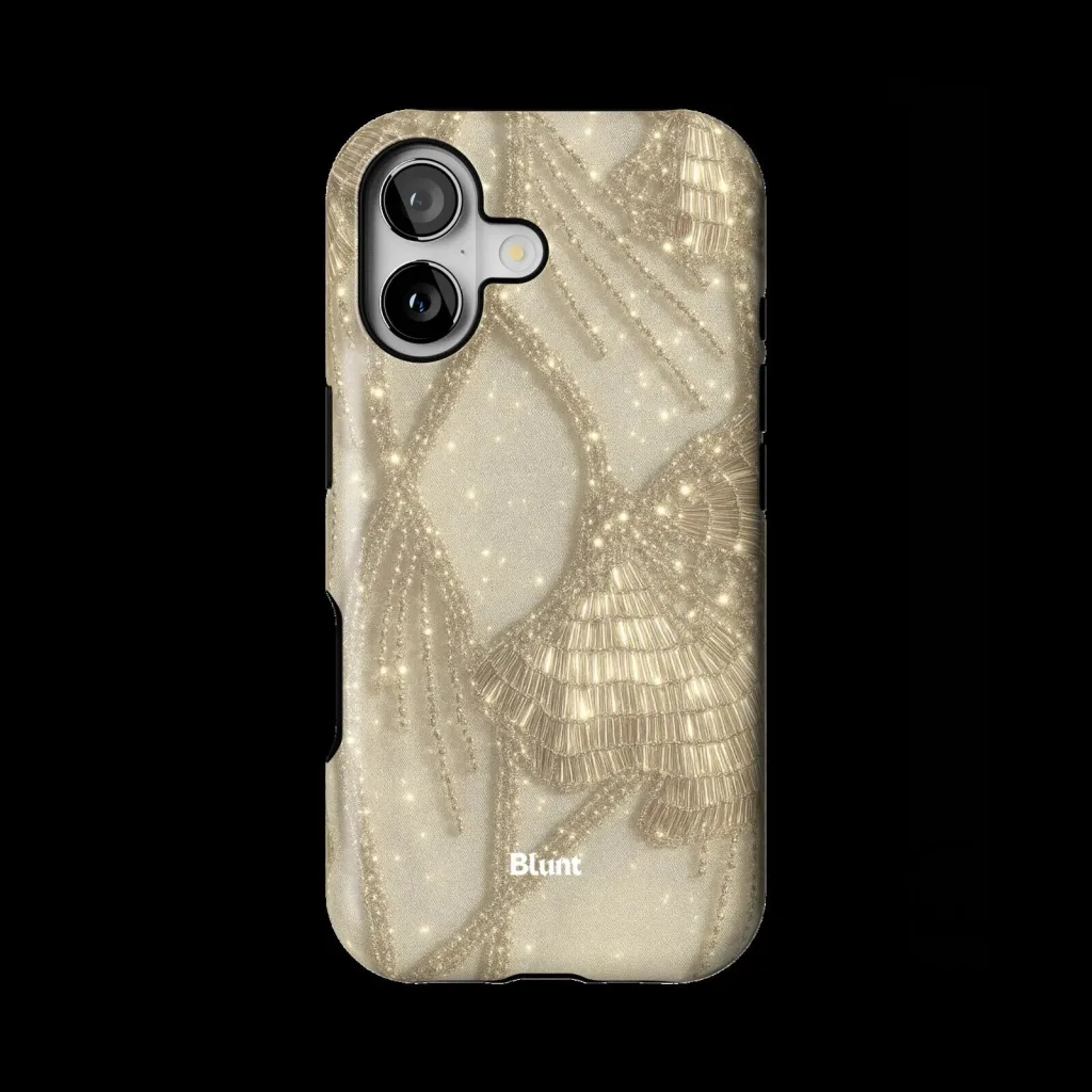 Golden Fringe Glitter Pattern iPhone Case for Apple Smartphone Protection Golden Fringe Glitter Pattern iPhone Case for Apple Smartphone Protection