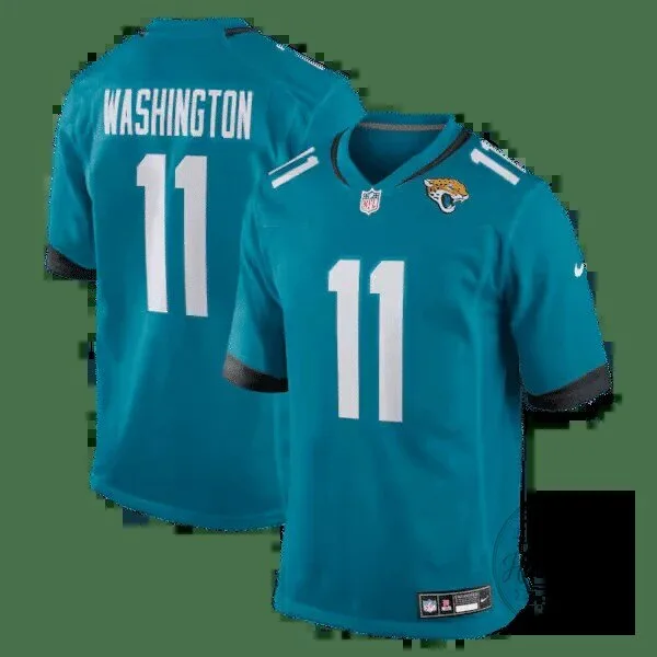 Jacksonville Jaguars Parker Washington Teal Game Day Football Jersey