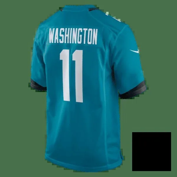 Jacksonville Jaguars Parker Washington Teal Game Day Football Jersey 14 Jacksonville Jaguars Parker Washington Teal Game Day Football Jersey