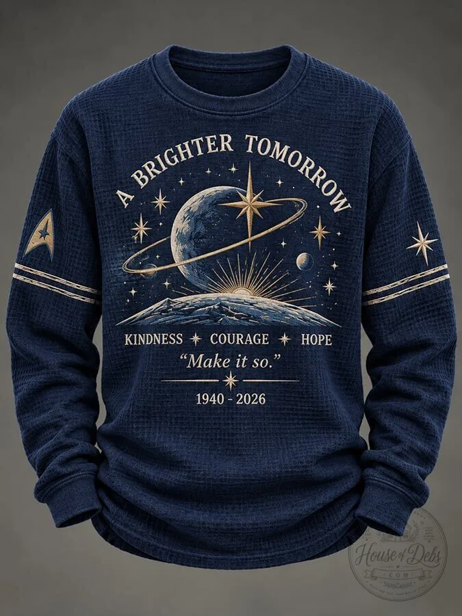 Star Trek Make It So Jean-Luc Picard Quote Kindness Courage Hope Long-Sleeve Shirt
